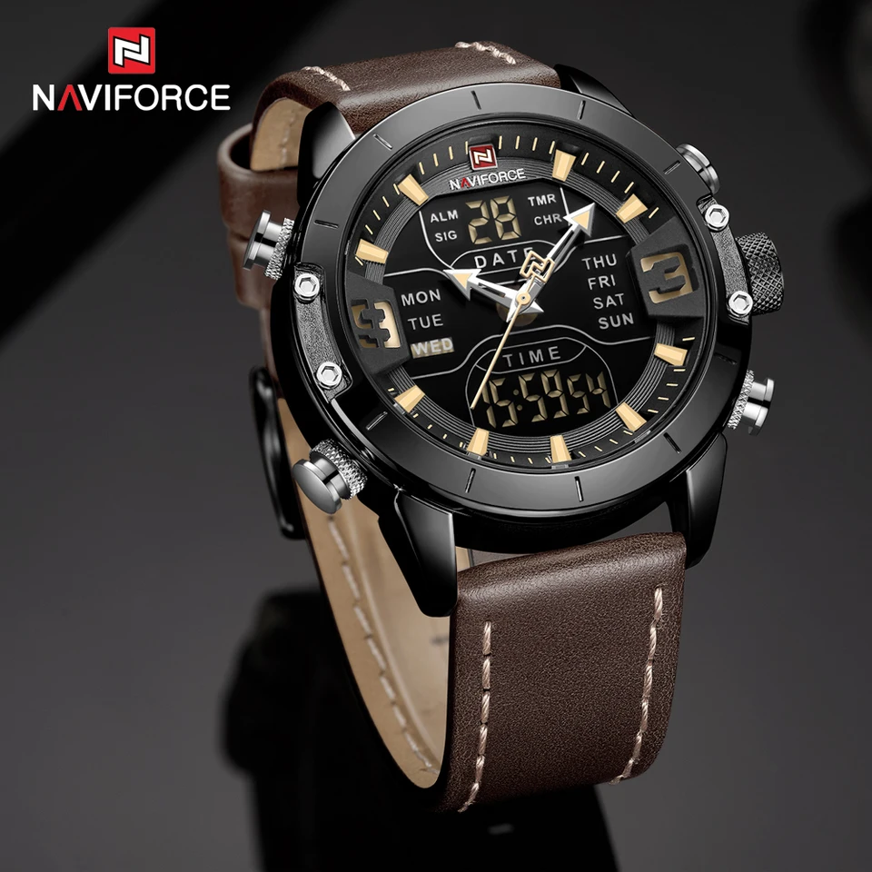naviforce analog digital watch