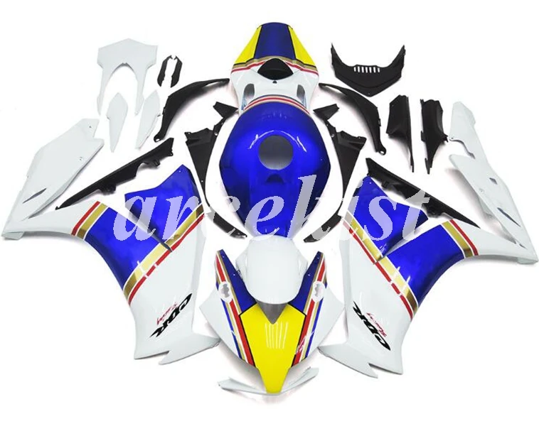 Литьевая Форма ABS полный обтекатель комплект Подходит для HONDA CBR1000RR 12-16 CBR 1000RR CBR1000 2012 2013 синий белый
