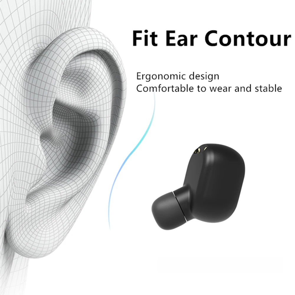 2020 Nwe In ear Wireless Sport Waterproof Neck Hanging Type Bluetooth 5 0 Earphone Stereo With Mic Noise reduction Earpiece