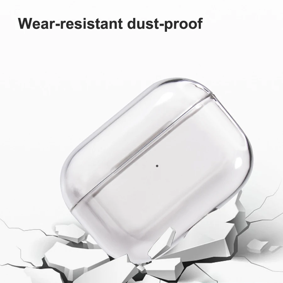 

Hard PC Case For Airpods Pro Cover Transparent Protective Case for Apple Airpods pro 3 Cases Earphone Accessories