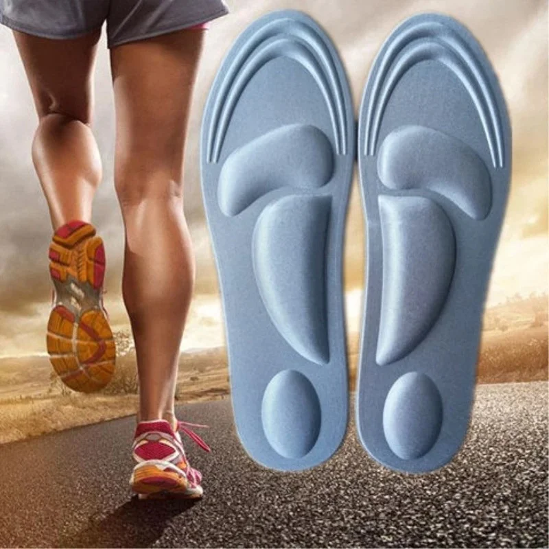 1 Pair Sponge Insoles Unisex Pain Relief Soft 4D Memory Foam Orthopedic Insoles Shoes Flat Feet Arch Support Insole Sport Pads