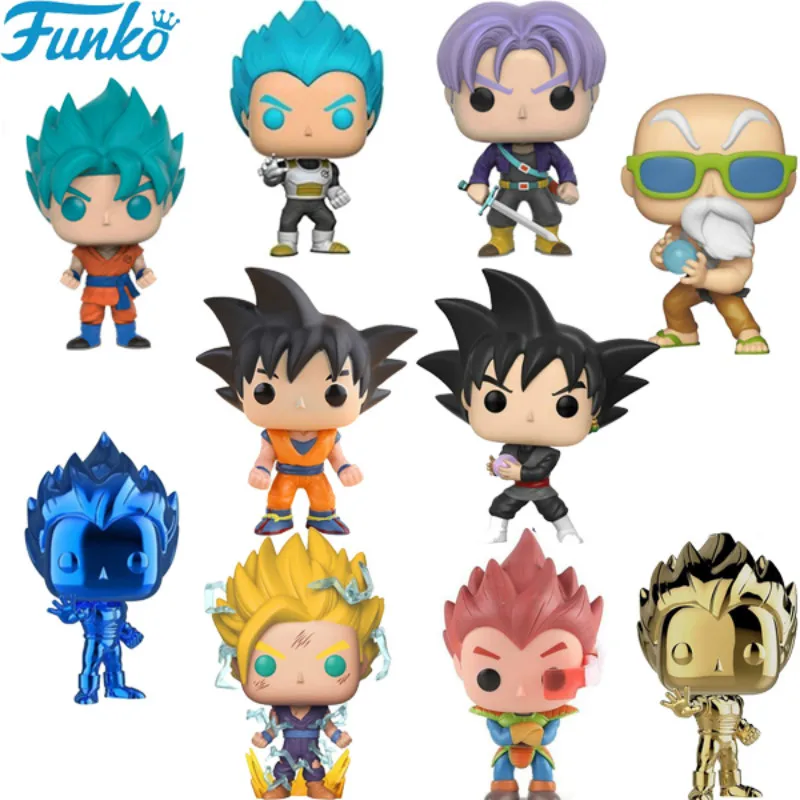 

Funko POP Dragon Ball Toys Super Saiyan Goku Vegeta Anime Original Funko Brinquedos PVC Action Figures Collectible Model 2F32