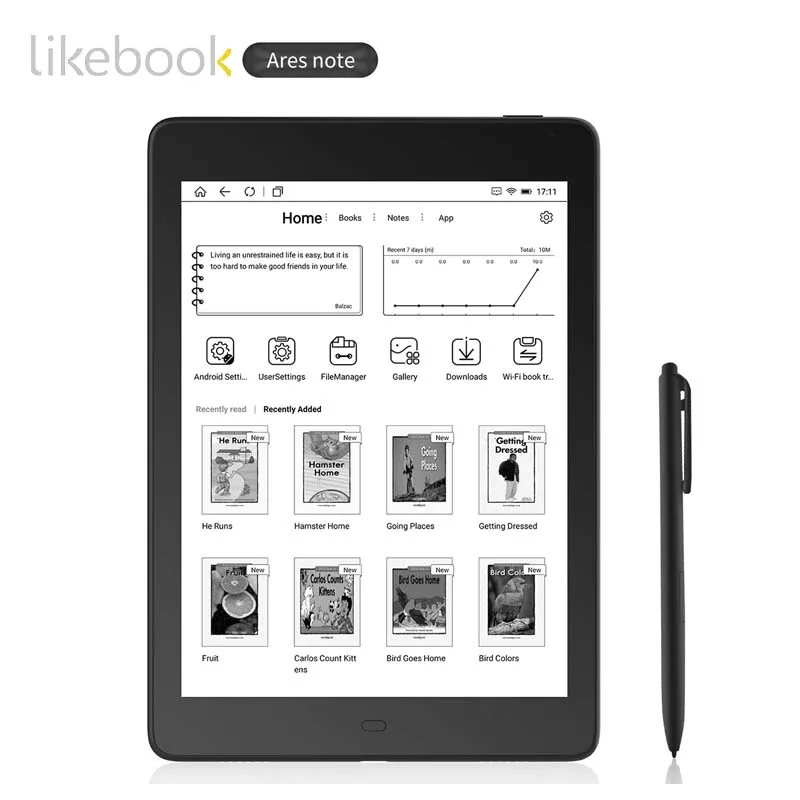 Отправка из Индии likebook Ares Примечание 7 8 дюймов для чтения электронных книг 2G/32 ГБ
