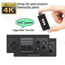 818 4K משחקי USB אלחוטי מסוף קלאסי משחק מקל וידאו משחק קונסולת 8 קצת מיני רטרו בקר HD פלט כפולה נגן HD