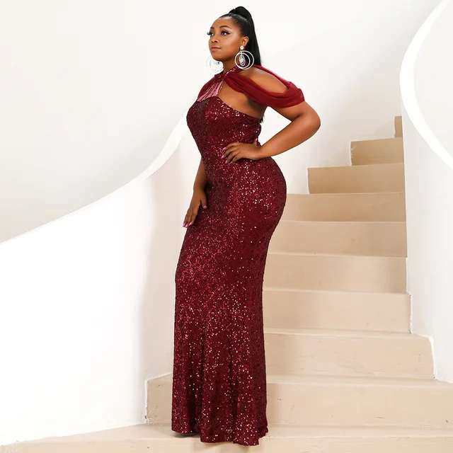 Bisi Sequin African Long Gown - Image 5