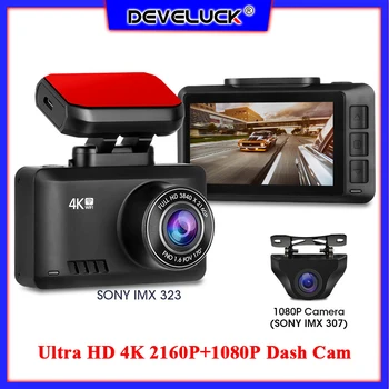 

Ultra HD 4K 2160P+1080P Dash Cam Car Camera Recorder DVR Dash Camera 4G WIFI GPS Night Vision 24H Parking Monitor Looping Record