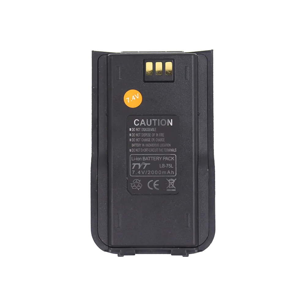 100% Оригинальный литий ионный Аккумулятор 7 4 в 2000 мАч для TYT MD UV380 Walkie Talkie 380 DMR