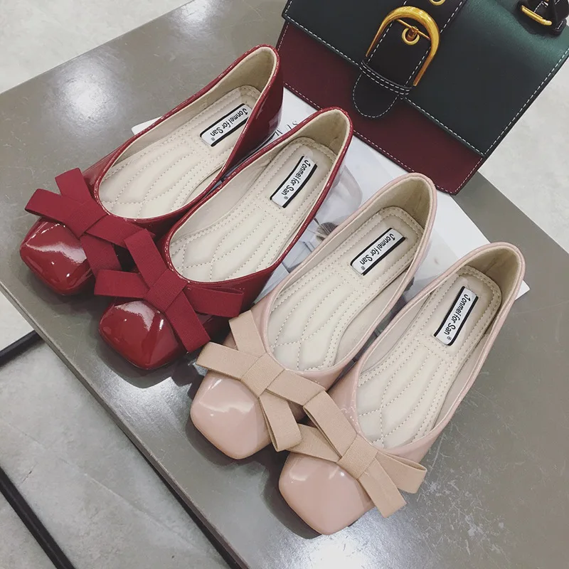 

Women's Shoes Model Korean Version of the Flat Keel Thin Shoes Female Lag Wild Leisure Leather Soft in Her Moccasin-Gommino