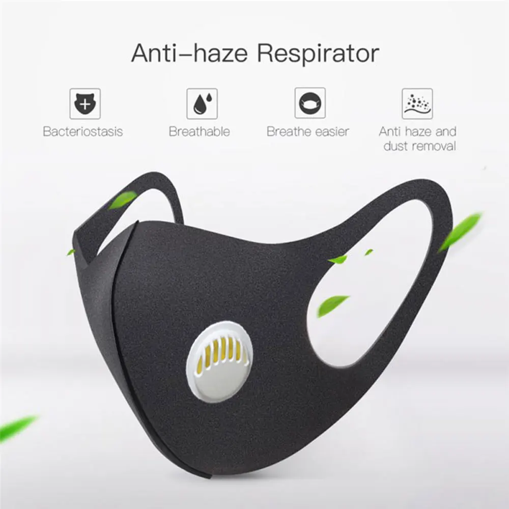 10 Pcs N95 Respirator Mask With Breathing Valve Washable Cotton