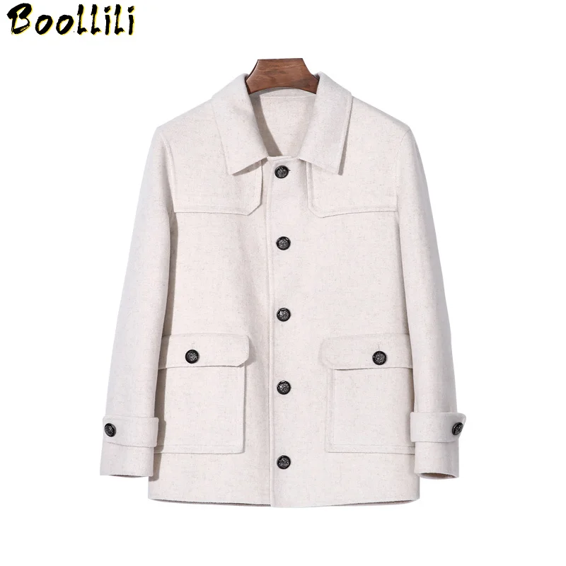white wool jacket short