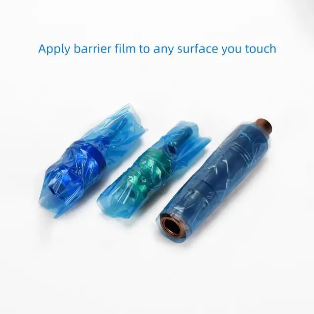 Plastic Medical Barrier Film Tape Tattoo Roll Acrylic Based Glue Adhesion
