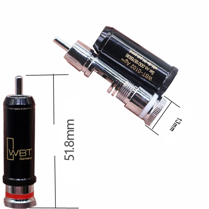 XSSH HIFI DIY 4 шт. 8 шт. RCA 0102 Hi-End посеребренный штекер аудио RCA свеча штекеры разъем для аудио кабеля Cor