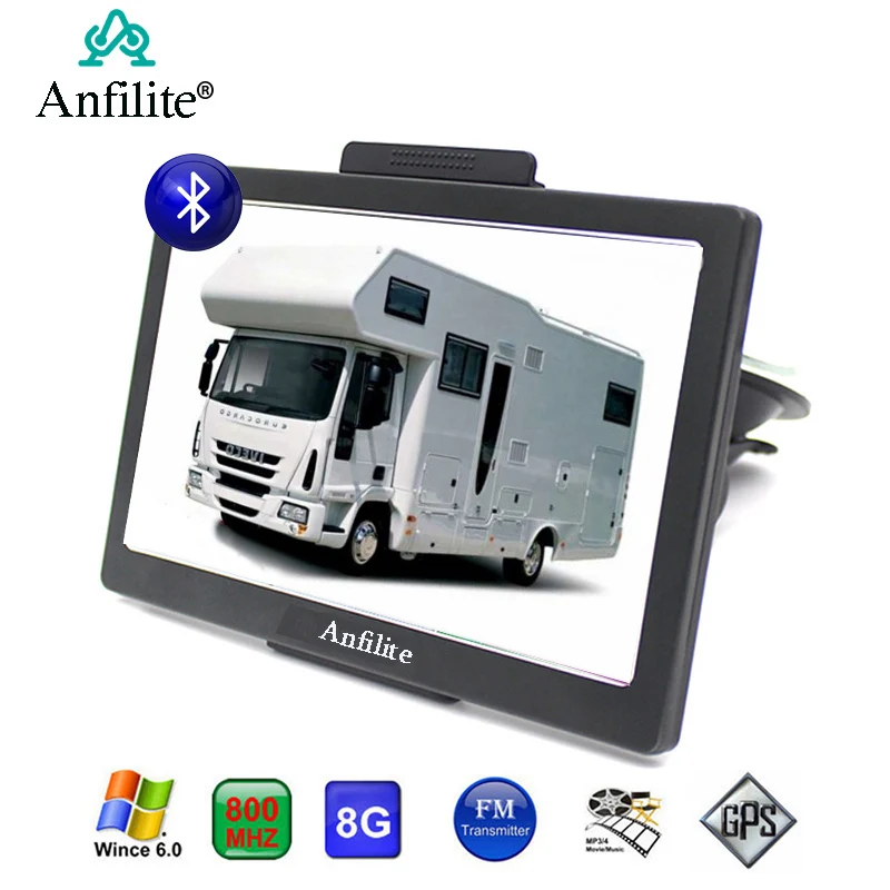 

Anfilite 7 inch HD Car/Truck GPS Navigation 800*480/Bluetooth FM/8GB/256MB Maps For Russia/Belarus/Ukraine Europe/USA+Canada