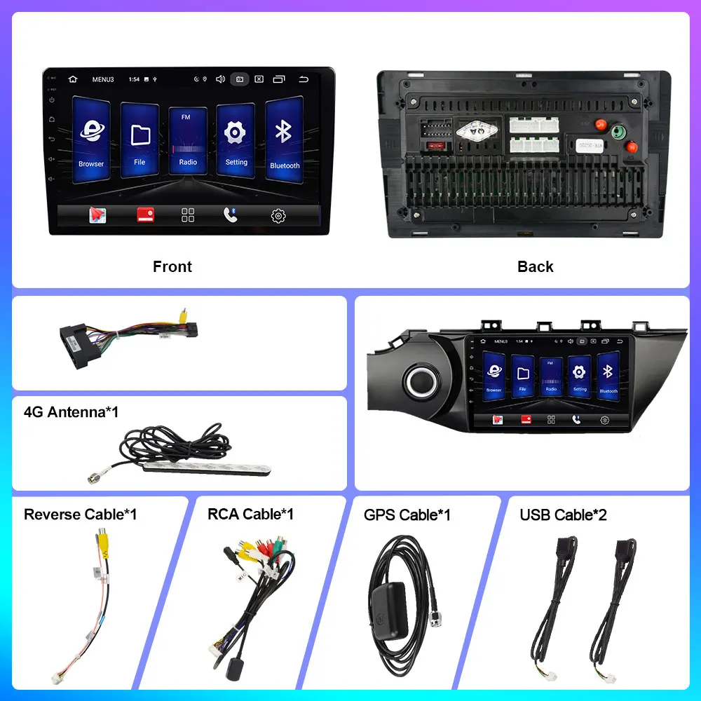 OKNAVI 4G LTE Android 9.0 IPS For KIA K2 Rio 4 2016-2019 k2 Car dvd Radio Multimedia Video Player GPS Navigation WIFI