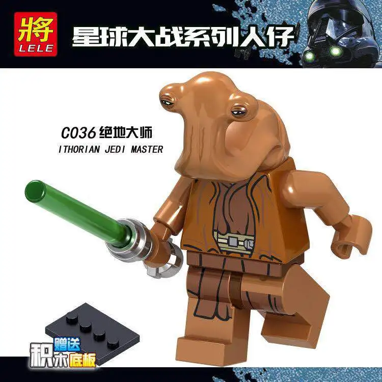 Star Wars Figures Clone Trooper Han Solo Luke Leia Maz Anakin Darth Vader Yoda Obi Wan Figure Building Blocks Toys for Children - Цвет: C036