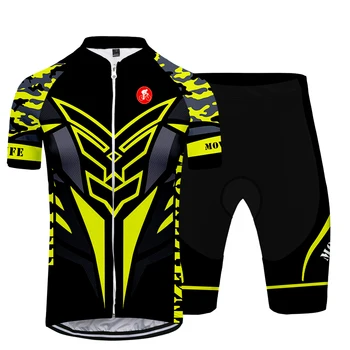 

2020 3D Woman Cycling Jersey Sports Short Sleeve Shorts Cycling Bib Suit Set Fashion Quick-Dry Outdoor Fitness Breathable Outfit