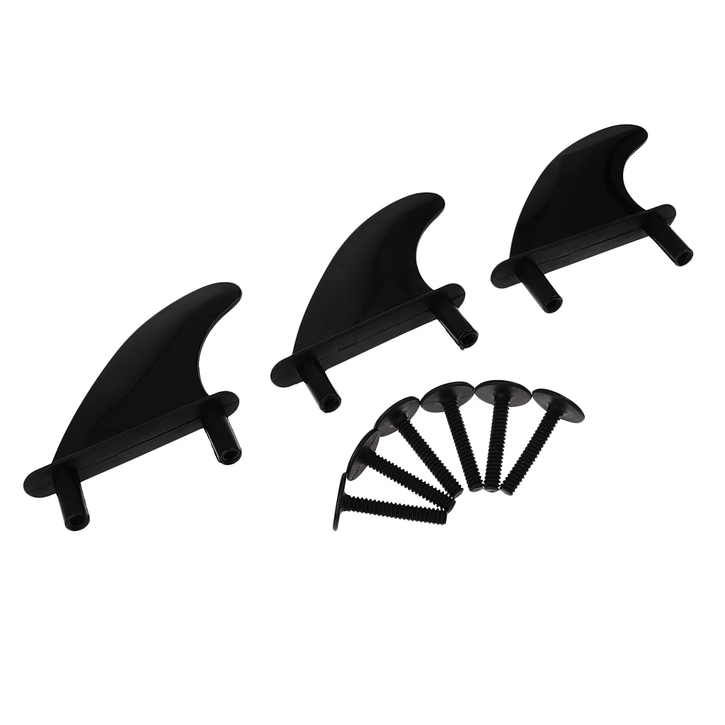 3pcs Universal Soft Top Surfboard Fins - Safe Round - Fins for Surf Board