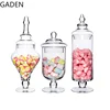 European Style Storage Jar Glass Decoration Candy Jar with Lid Decoration Sugar Storage Box Dessert Table Wedding Decoration 5