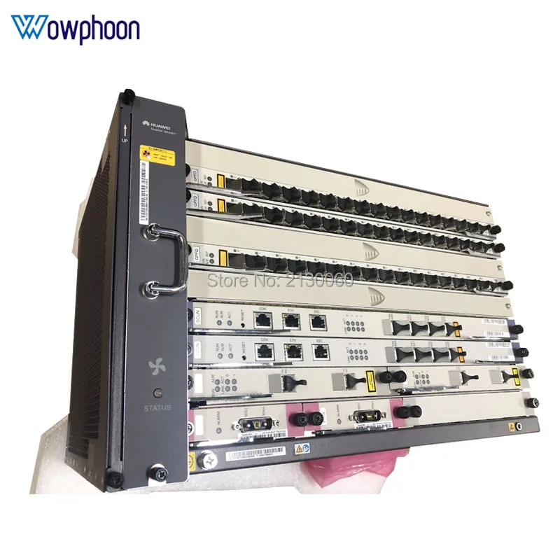 huawei GPON OLT Оптический линейный терминал MA5683T с 2xSCUN+ 2xPRTE+ 2x X2CS+ 2x GPFD C+, 10G OLT оборудование