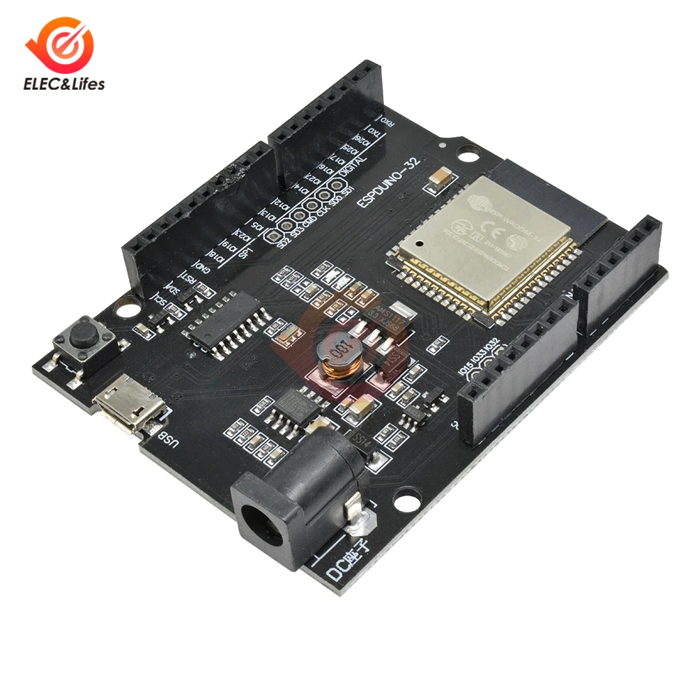 Для Arduino TTGO UNO D1 R32 ESP32 ESP-32 Bluetooth+ WiFi макетная плата CH340 Wemos D1 Mini с интерфейсом Micro USB 5-12 В