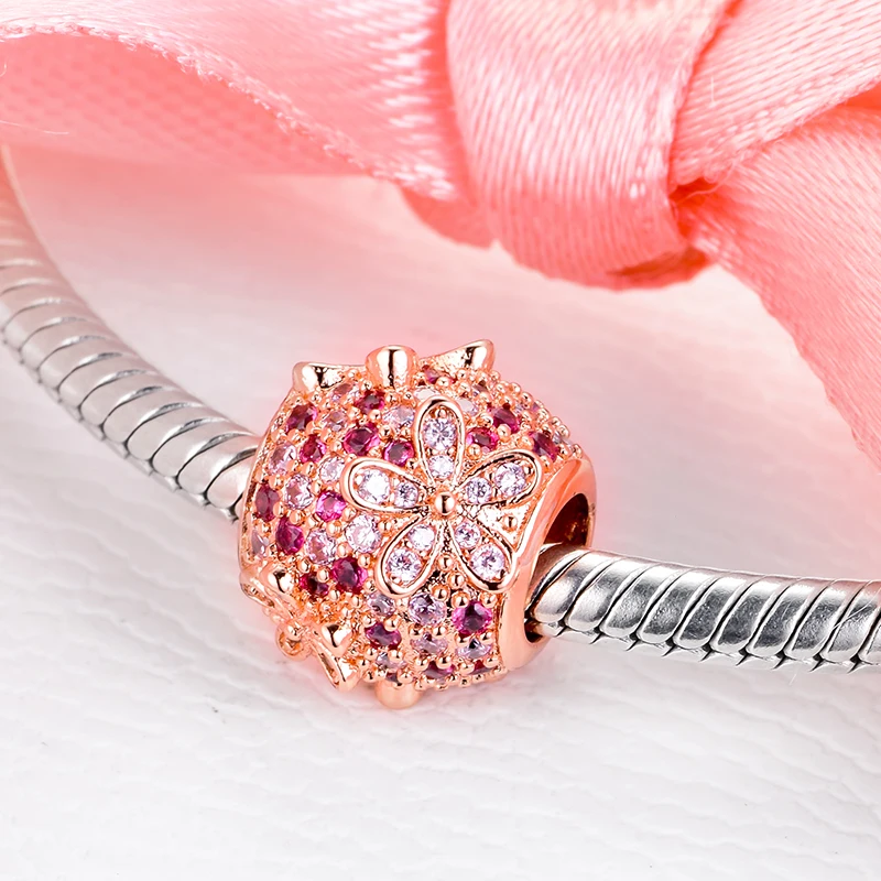 2020-New-925-Sterling-Silver-Pink-Pave-Daisy-Flower-Charm-Beads-Fits-Original-Pandora-Bracelets-for