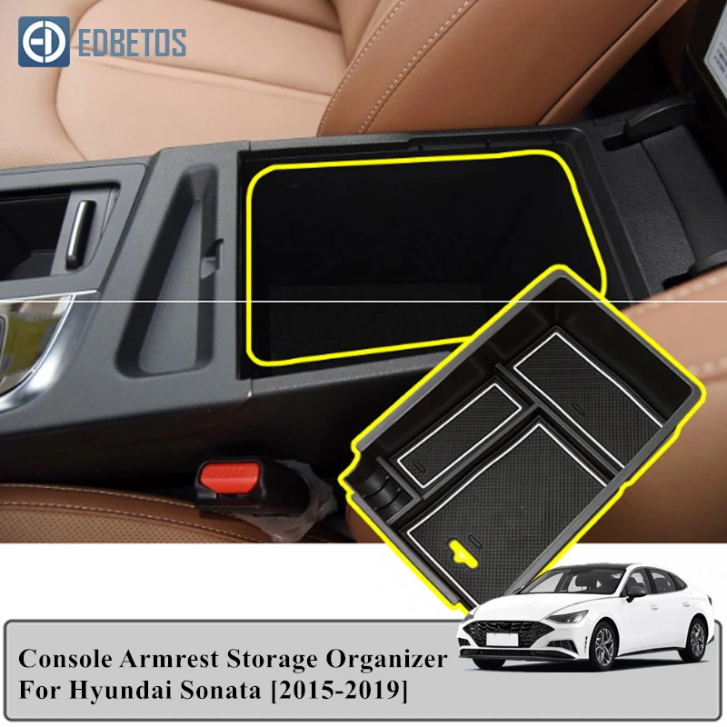 

For Hyundai Sonata 2015 2016 2017 2018 2019 Accessories Car Central Armrest Storage Box Auto Container Glove Organizer Case