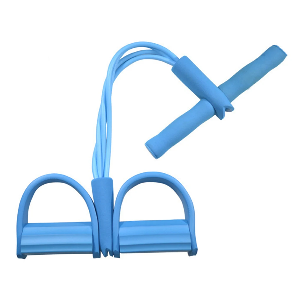 

4 Tubes Elastic Pull Ropes Exerciser Rower Belly Resistance Band Home Gym Sport Training Elastic Bands for Fitness Equipment