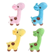 Игрушка для домашних животных плюшевый скрипучий олень 4 цвета Милая Собака Щенок Кот мягкий звук жевания играть забавно