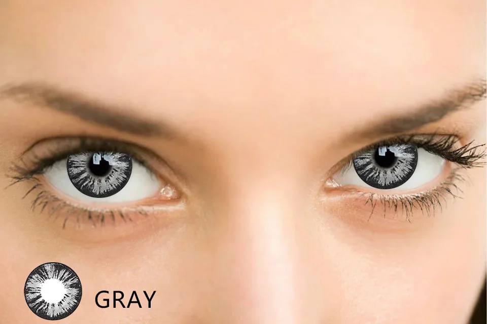 Beautiful Pupil Color Contact Lenses Monthly Throw Female Path 14mm Cute Multicolor Party Gift Cartoon Girl Decoration Cosplay