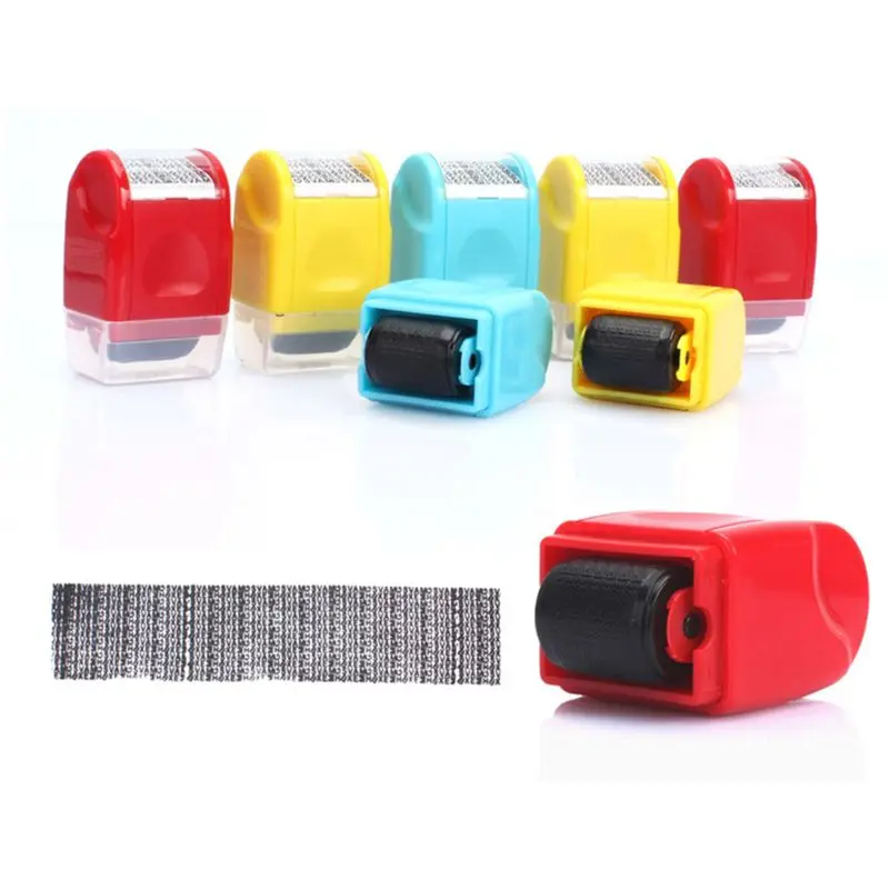 

Identity Theft Protection Roller Stamp Protect Your ID Privacy Confidential Data D08A