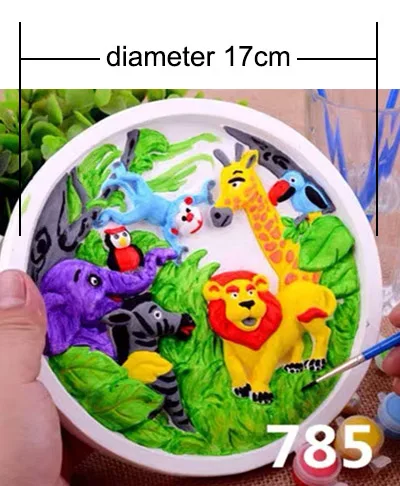 3D Аниме Принцесса ханьфу девушки силиконовые формы для гипса DIY Гипсовая фигурка плесень бетонная керамика глиняные формы Рождественский Декор - Цвет: diameter 17cm