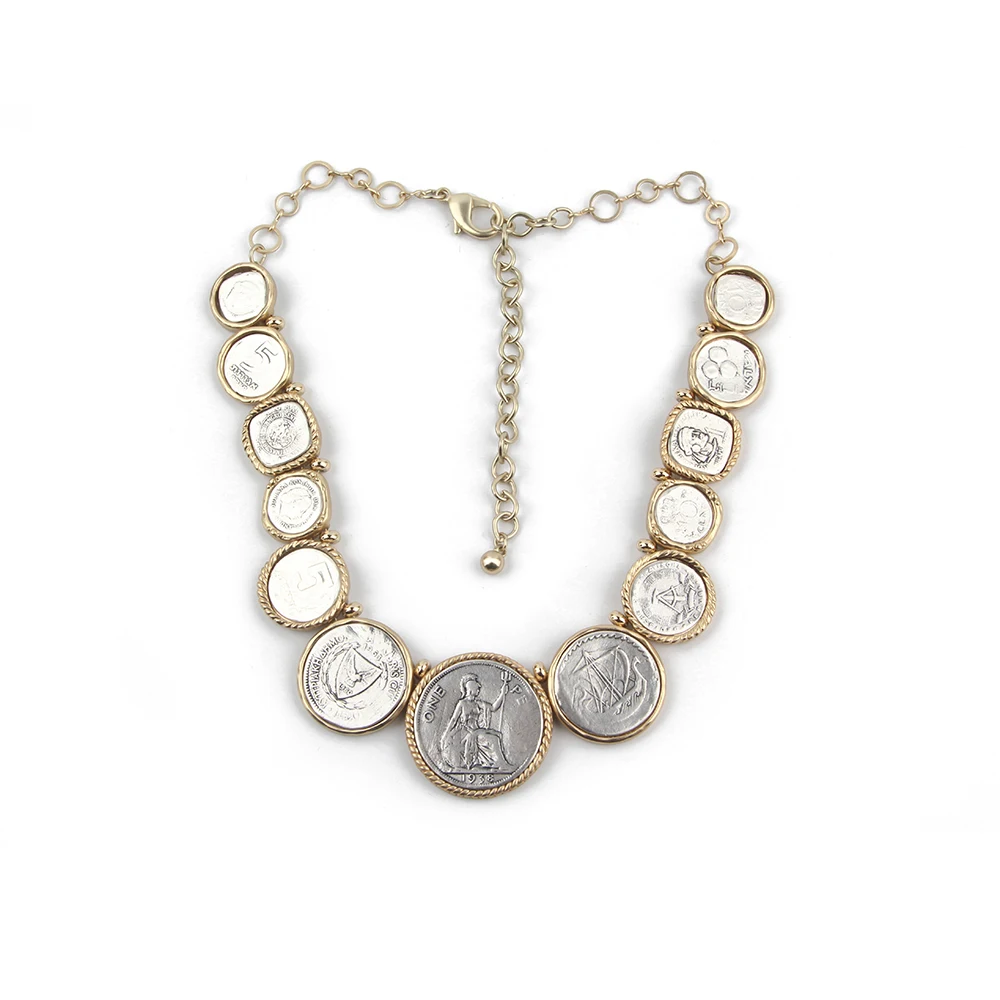 Новый дизайн Винтажный стиль поношенный Золотой/поношенный Серебряный