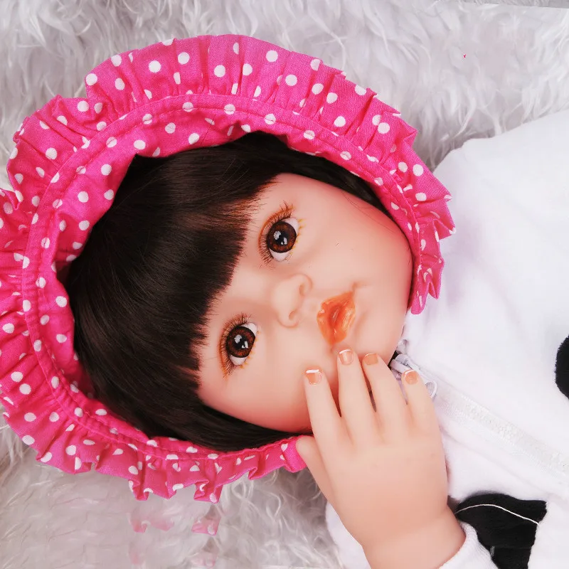 48/60 см Кукла Reborn baby girl Мягкая силиконовая кукла Boneca Reborn Brinquedos Bonecas детские подарки на день игрушки кровать время Plamate