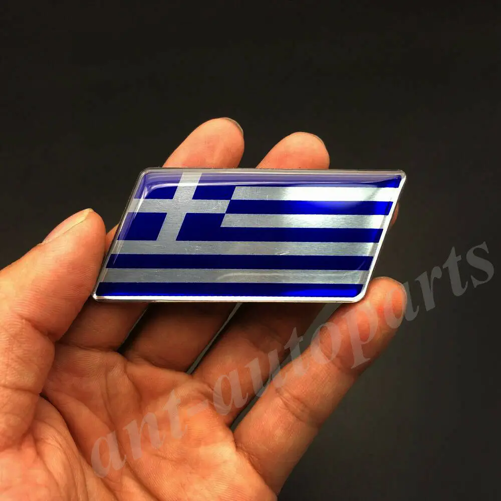 

Greece Greek Flag Car Fender Emblem Badge Motorcycle Fairing Decals Sticker