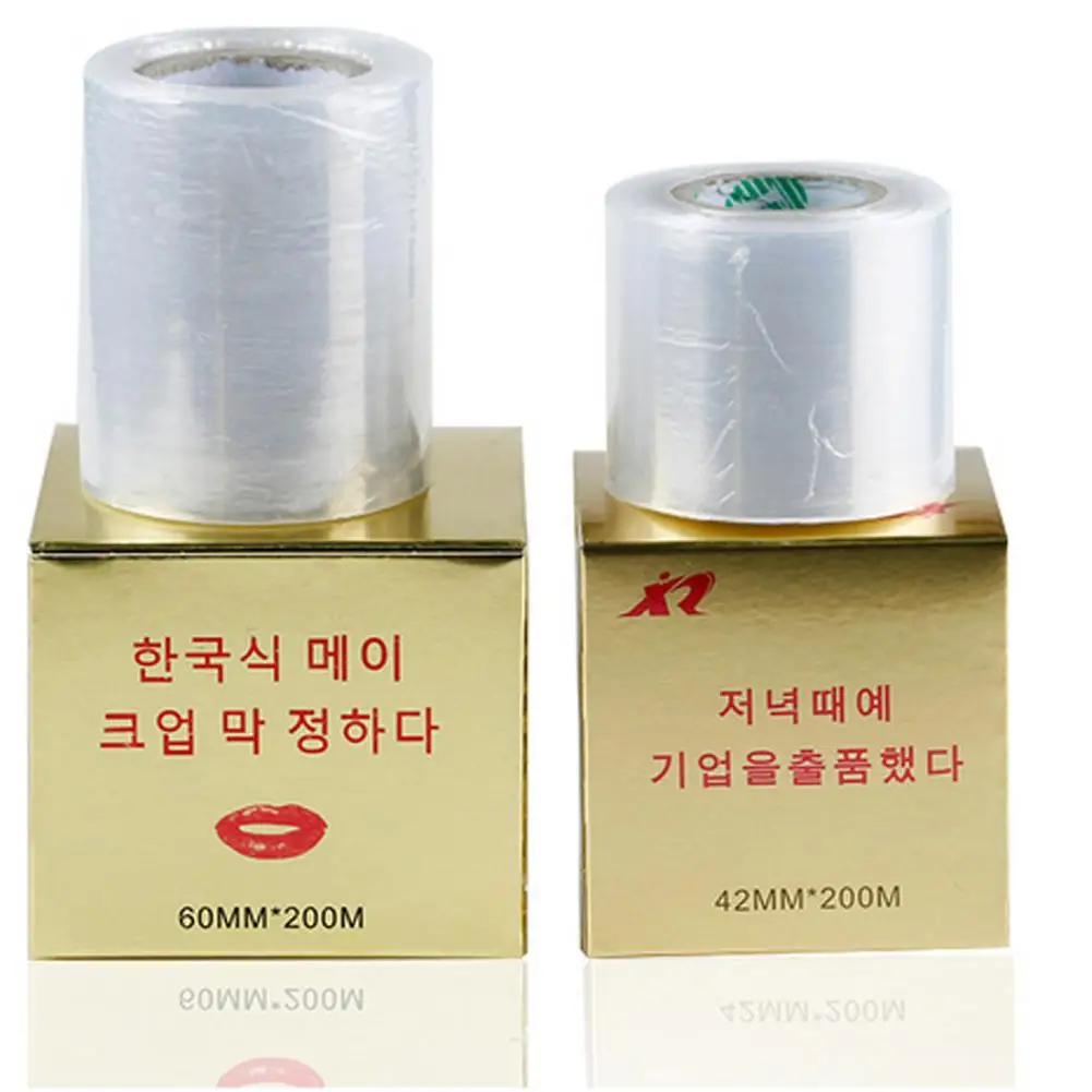 

1 Roll 42MM*200MM Semi-permanent Makeup Tattoo Plastic Wrap Cover Preservative Film for Eyebrow Lip Protect Accessory