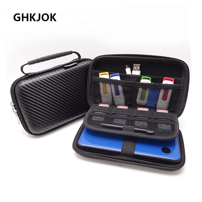 

Protective HDD Hard Cover Storage Cases for Nintendo New 3DS XL Cable Organizer Box Zipper Travel bags for power bank USB Flash