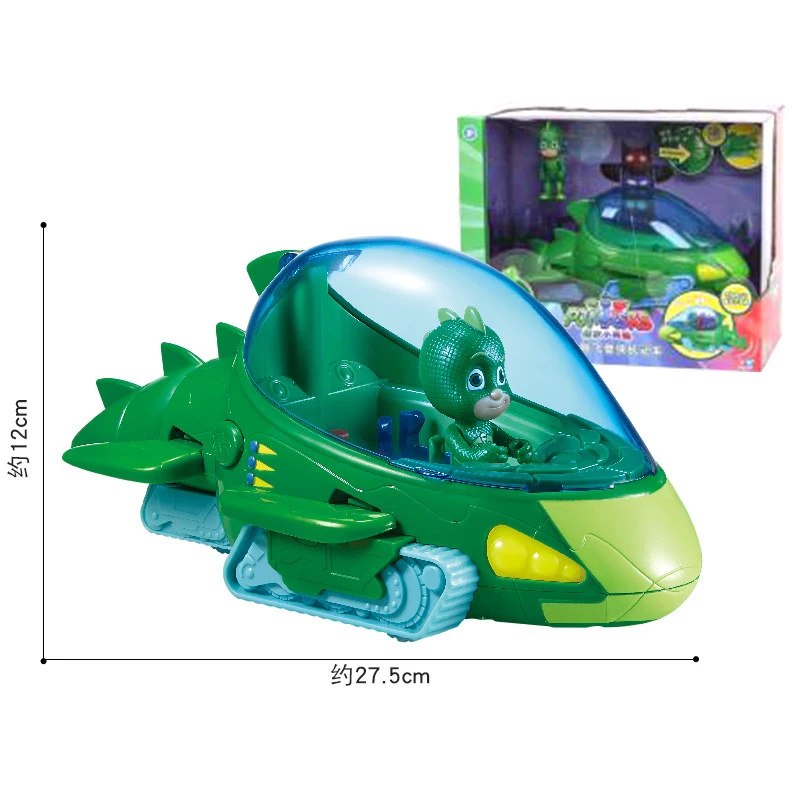 PJ Masks Juguete, роскошная маска для кошки, автомобиля, PJMask, Коннор, кошка, малыш, Сова, девочка, летающий на стене, человек, аниме, фигурки, игрушки для детей, подарок на день рождения - Цвет: WITH BOX