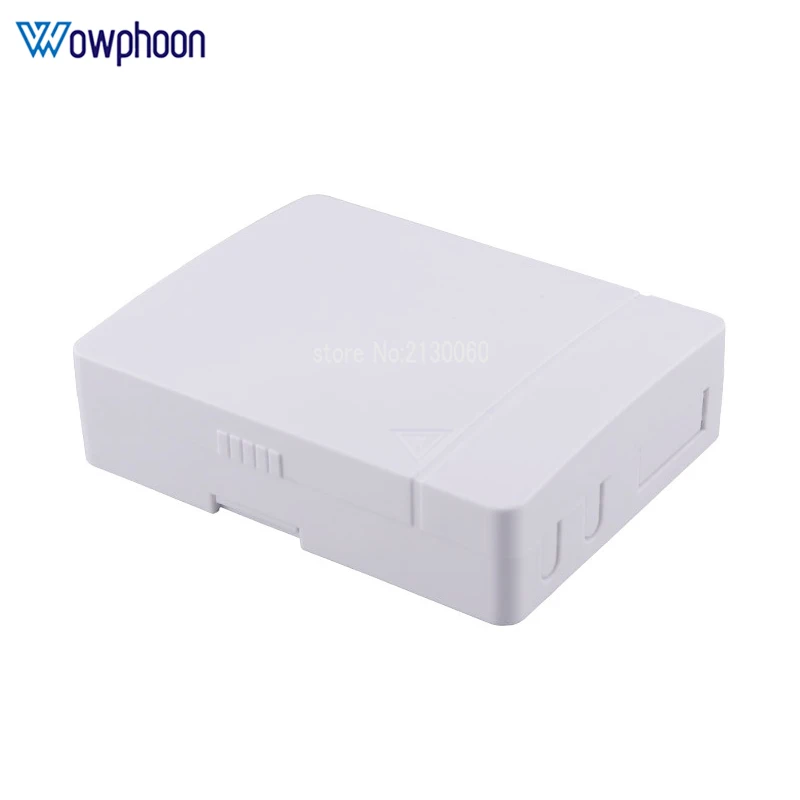 

FTTH optical fiber protection box FTTH table box PP material push-in 2-port white fiber optic cable fiber optic terminal box