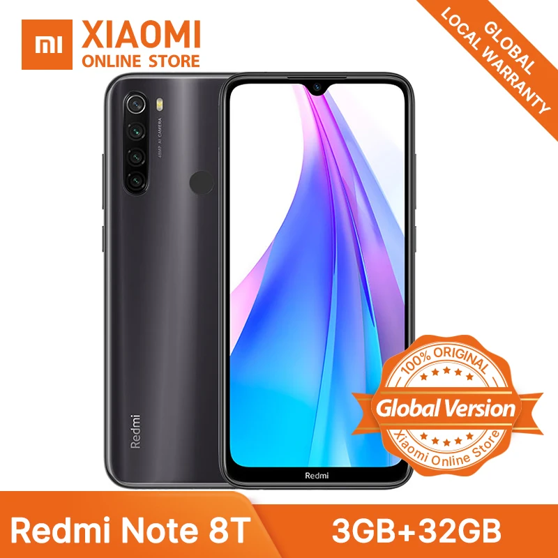Смартфон Xiaomi Redmi Note 8 T 3 ГБ 32 NFC 48 МП 4 камеры 4000 мАч Snapdragon 665 Восьмиядерный 18 Вт