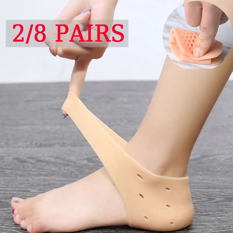 2/8 пар силиконовых стелек для ног, половинная подошва, стельки для ухода за обувью, мягкие гелевые подушечки для пальцев, профессиональные