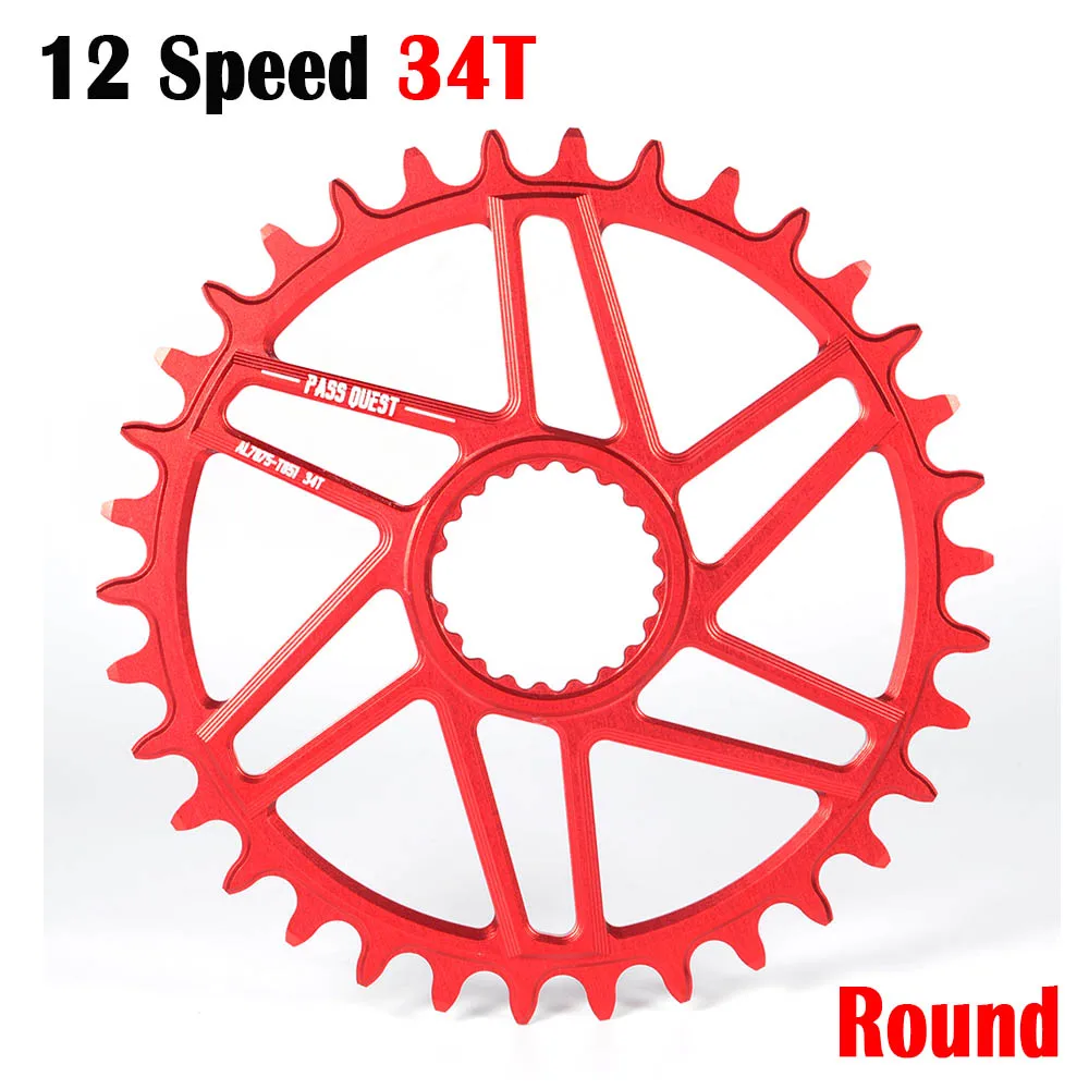 RoundRd34T 12 скоростная сеть MTB кольцо горный велосипед цепь 28T 30T 32T 34T 36T 38T 40T Овальный Круглый для boost M7100 M7130 M8100 M9100 - Цвет: RoundRd34T