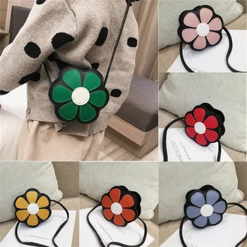 

New Beauty Cute Flower Shaped Purses Fashion Shoulder Crossbody Bag for Kids Toddler Girls