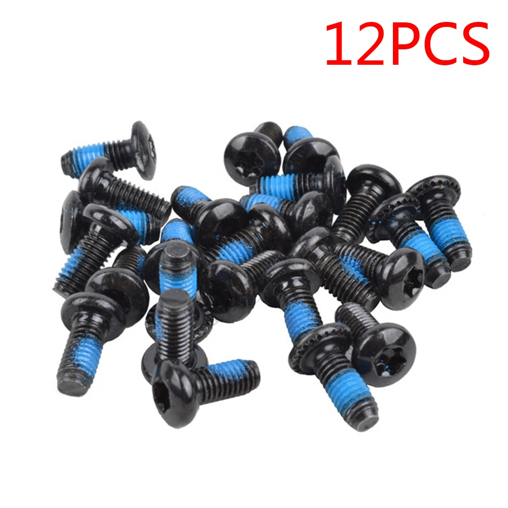 12pcs Stainless Steel T25 Cycle Bicycle Brake Disc Bolts Screw Bike