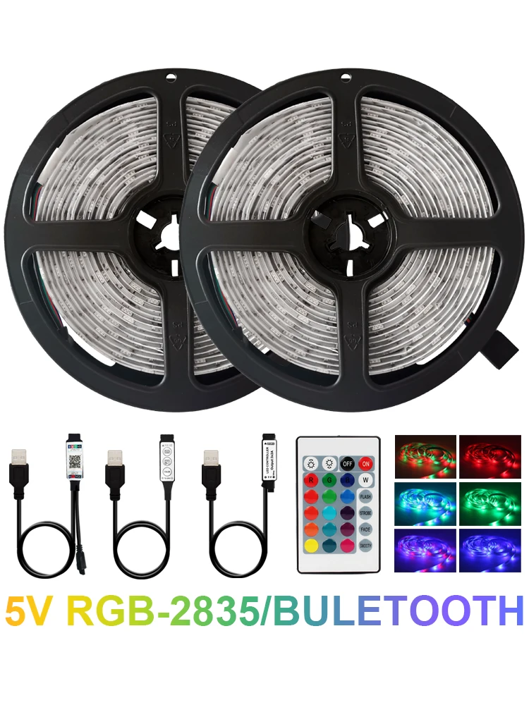 Светодиодная RGB-подсветка 2835 USB 3 клавиши светодиодная подсветка 5 в постоянного