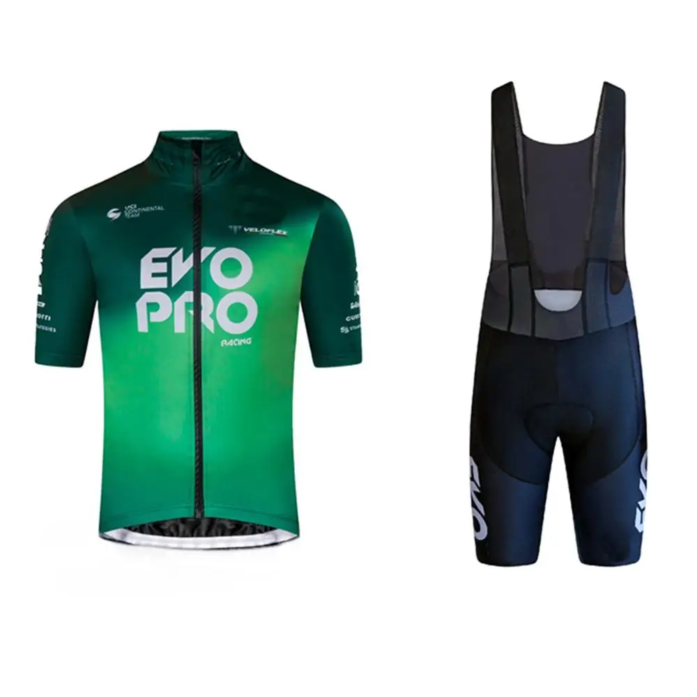 

2020 cycling team clothing EVO PRO RACING men's short sleeve jersey sets bike custom wear aero downhill maillot shirt bib shorts