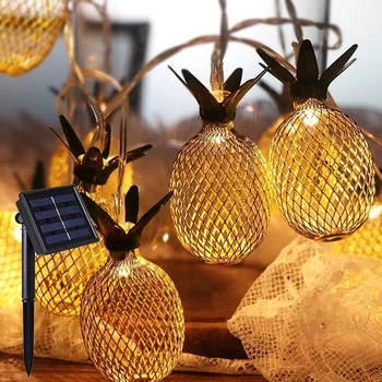 

pineapple Moroccan Ball LED Solar light For Outdoor Street Solar Garden light String Garland Solar lamp lantern Wedding Decor
