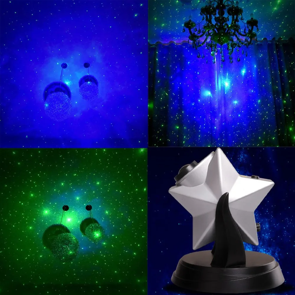  Popular Stars Twilight Sky Novelty Night Light Projector Lamp LED Laser Light Dimmable Flashing Atm - 4000111429521