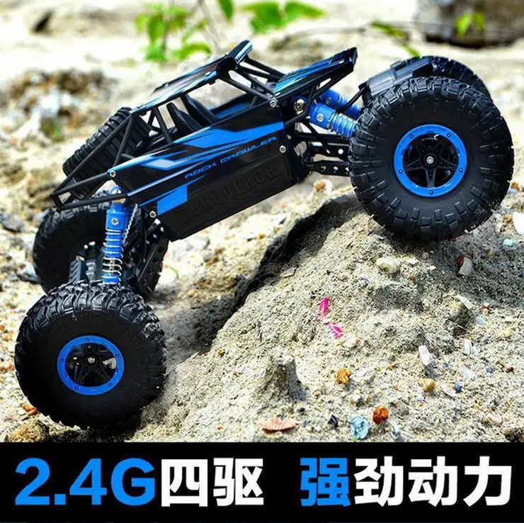 

Huang bo 2.4G Climbing Car Remote Control Four-Wheel Drive Big Foot Off-road Rechargeable Remote Control Model Toy Car 1: 18hb-p