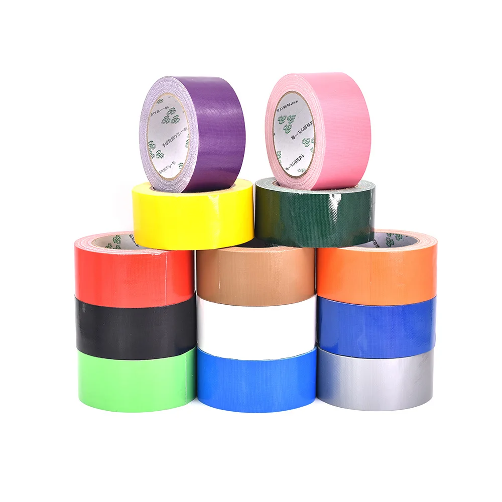 YX Color Cloth Base Tape Cloth Duct Tape Carpet Floor Waterproof Tapes High  Viscosity Adhesive Tape Multicolor DIY Decoration