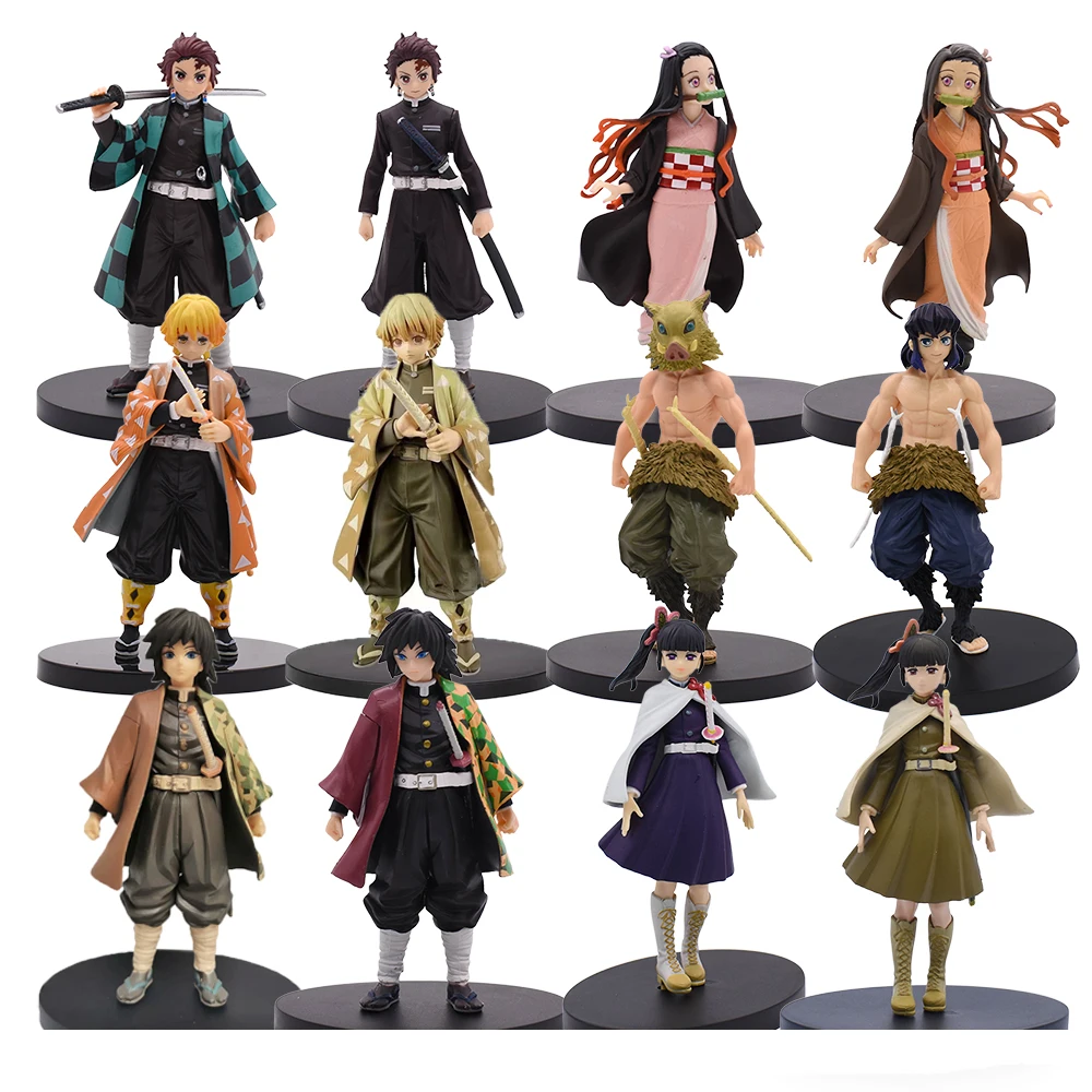 Figure-Toy Demon Slayer Kamado Tanjirou Zenitsu Hashibira Inosuke Agatsuma Model PVC
